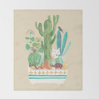 Desert planter Throw Blanket Gallery Image 2