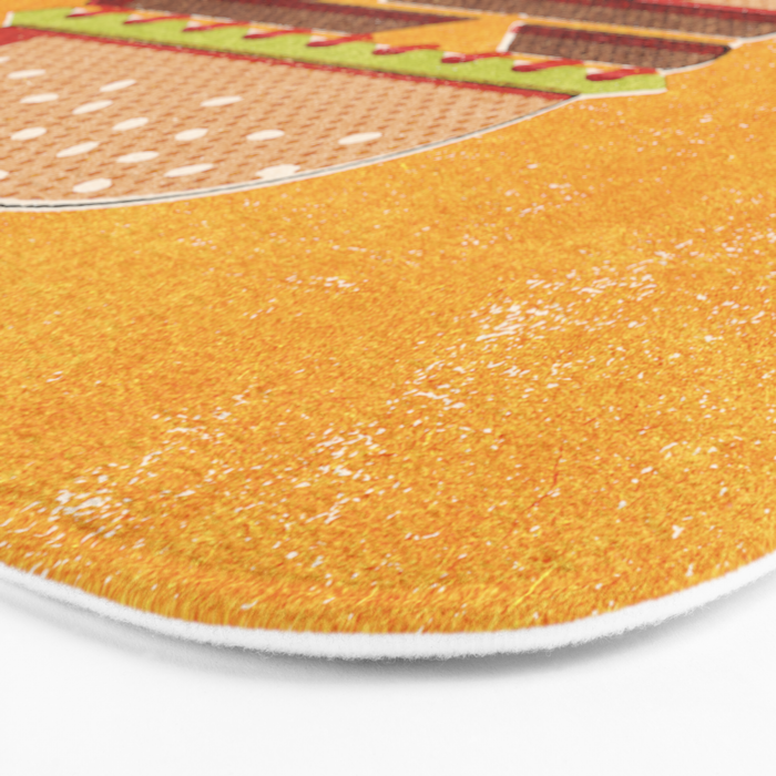 FAST FOOD / Burger Bath Mat Gallery Image 3