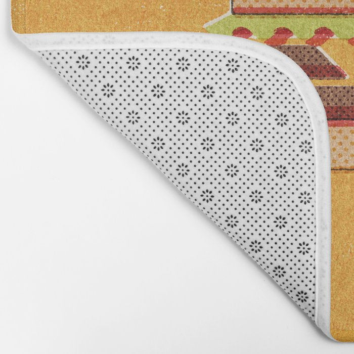 FAST FOOD / Burger Bath Mat Gallery Image 2