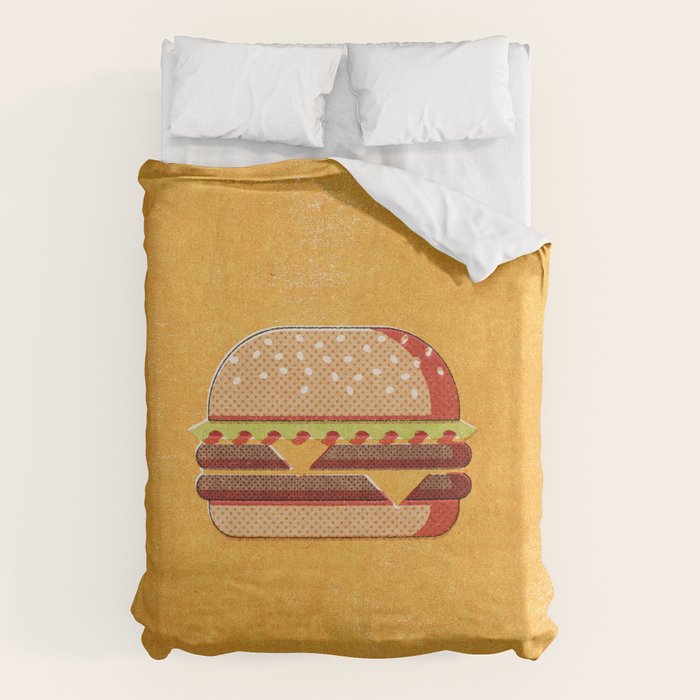 FAST FOOD / Burger Duvet Cover Gallery Image 1