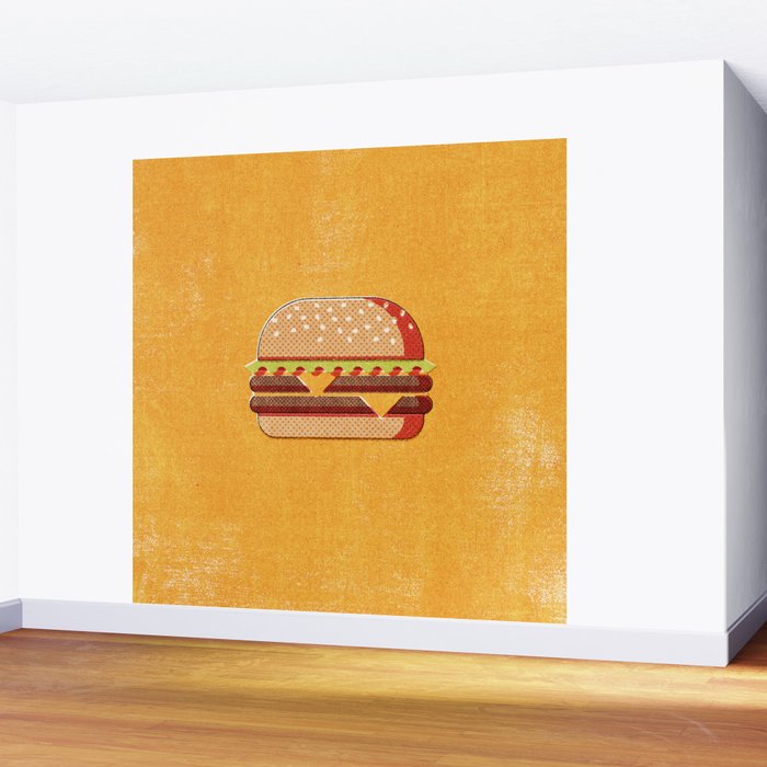 FAST FOOD / Burger Wall Mural Gallery Image 2