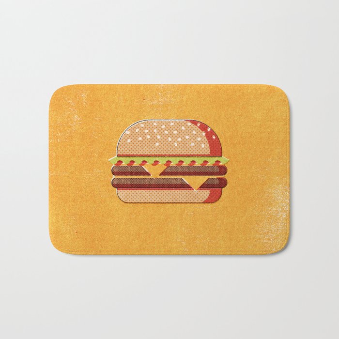 FAST FOOD / Burger Bath Mat Gallery Image 1