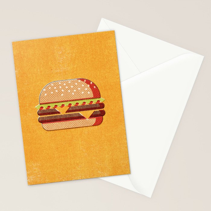 FAST FOOD / Burger Stationery Card Gallery Image 2