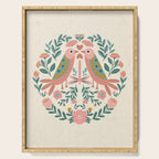 twin birds Serving Tray Gallery Image 1