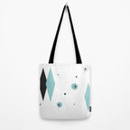 Vintage 1950s Mid Century Modern Design Tote Bag Gallery Image 2