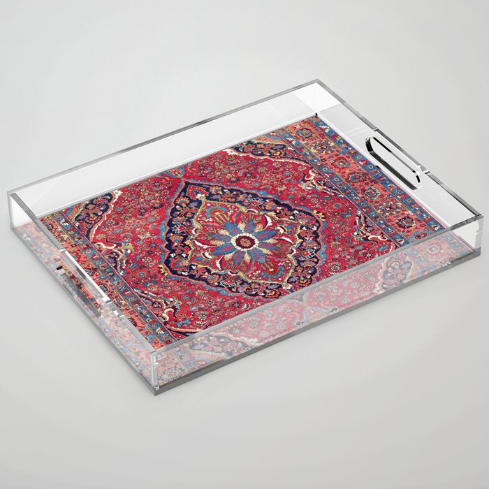 Bijar Kurdish Northwest Persian Rug Print Acrylic Tray Gallery Image 1