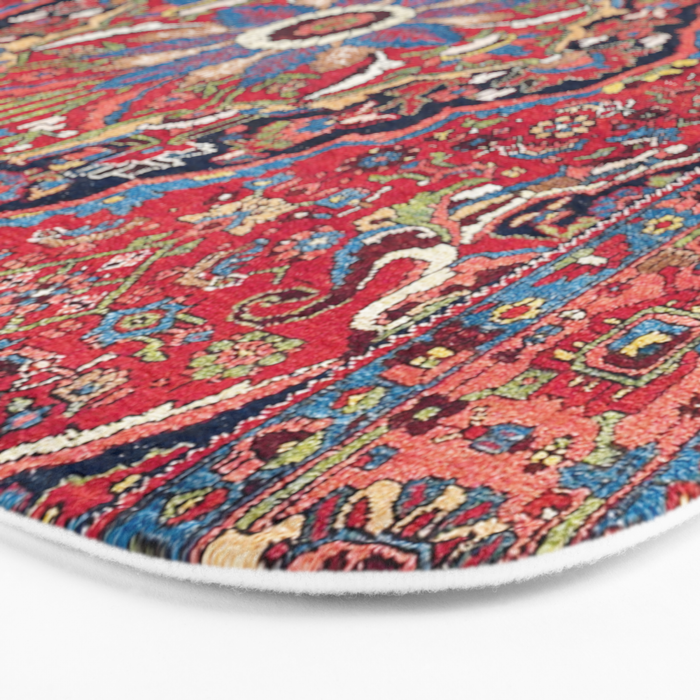 Bijar Kurdish Northwest Persian Rug Print Bath Mat Gallery Image 3