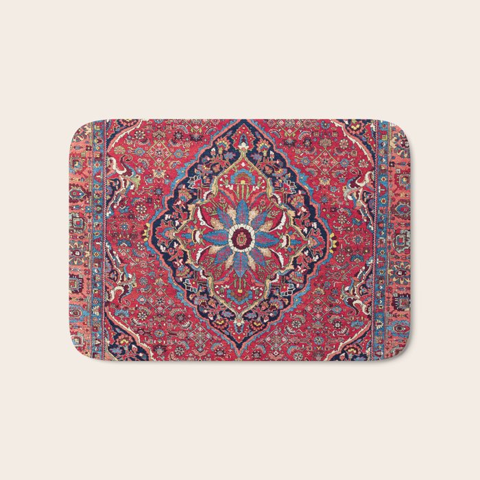 Bijar Kurdish Northwest Persian Rug Print Bath Mat Gallery Image 1