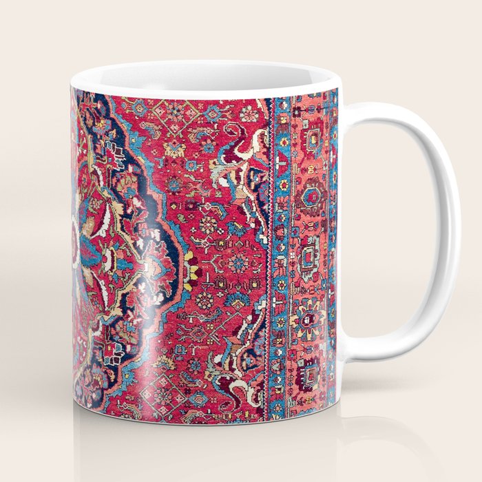 Bijar Kurdish Northwest Persian Rug Print Coffee Mug Gallery Image 1