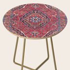 Bijar Kurdish Northwest Persian Rug Print Side Table Gallery Image 2