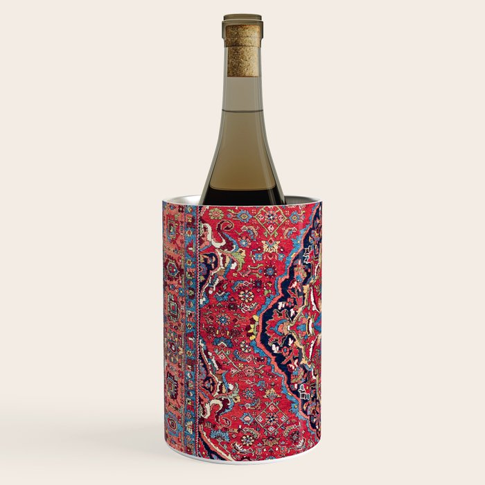 Bijar Kurdish Northwest Persian Rug Print Wine Chiller Gallery Image 2