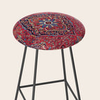 Bijar Kurdish Northwest Persian Rug Print Stool Gallery Image 2