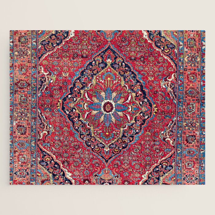 Bijar Kurdish Northwest Persian Rug Print Jigsaw Puzzle Gallery Image 1