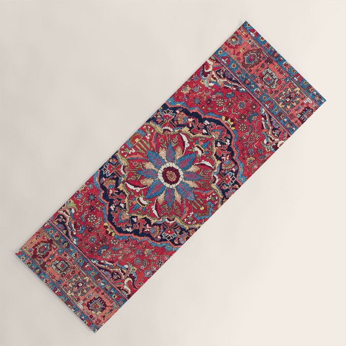 Bijar Kurdish Northwest Persian Rug Print Yoga Mat Gallery Image 1