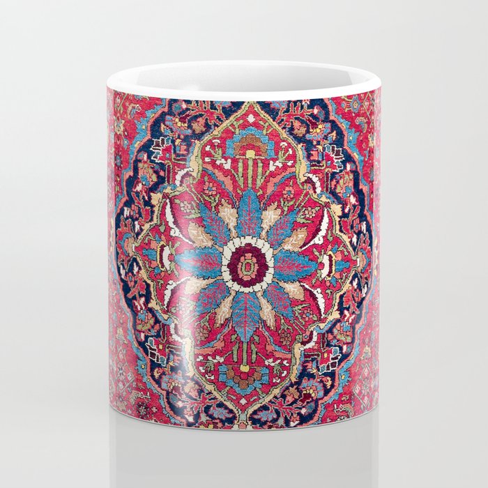 Bijar Kurdish Northwest Persian Rug Print Coffee Mug Gallery Image 4