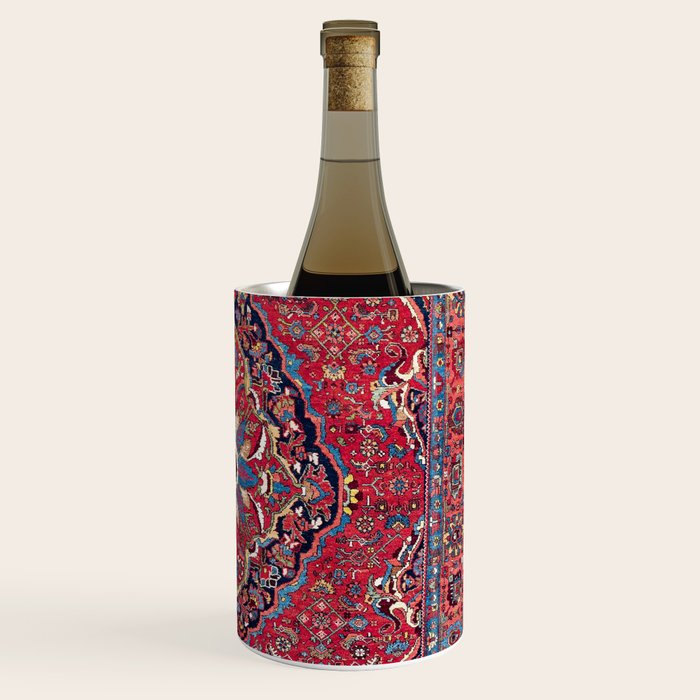 Bijar Kurdish Northwest Persian Rug Print Wine Chiller Gallery Image 3