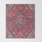 Bijar Kurdish Northwest Persian Rug Print Throw Blanket Gallery Image 2