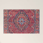 Bijar Kurdish Northwest Persian Rug Print Welcome Mat Gallery Image 1