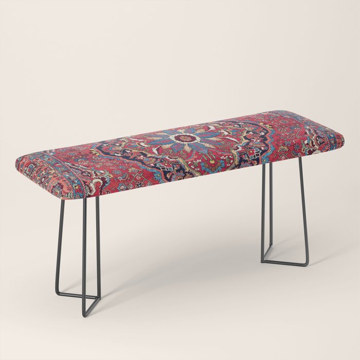 Bijar Kurdish Northwest Persian Rug Print Bench Gallery Image 1
