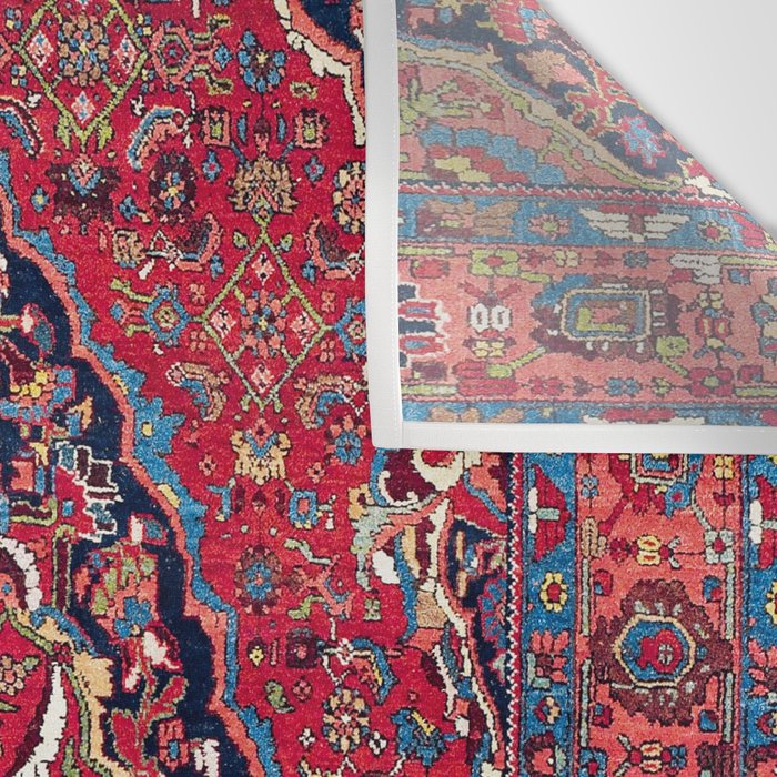 Bijar Kurdish Northwest Persian Rug Print Wall Tapestry Gallery Image 3
