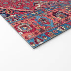 Bijar Kurdish Northwest Persian Rug Print Welcome Mat Gallery Image 2