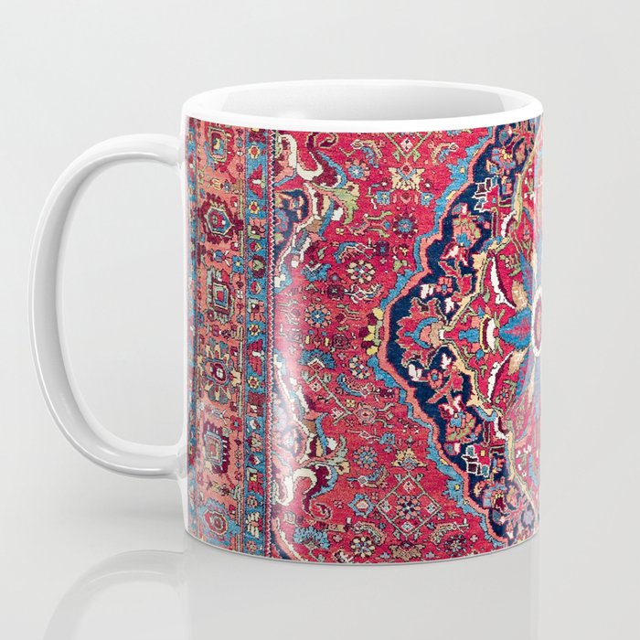 Bijar Kurdish Northwest Persian Rug Print Coffee Mug Gallery Image 3