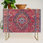 Bijar Kurdish Northwest Persian Rug Print Credenza Gallery Image 1