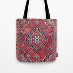 Bijar Kurdish Northwest Persian Rug Print Tote Bag Gallery Image 1