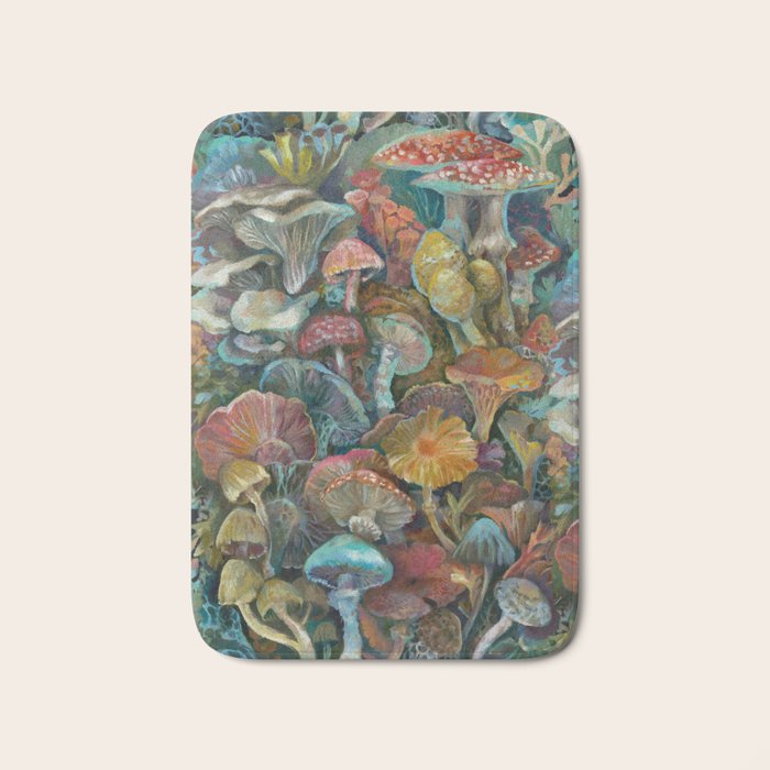 Magic Mushroom Garden Bath Mat Gallery Image 1