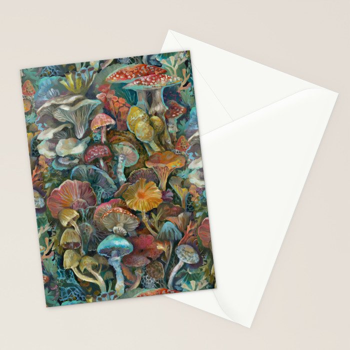 Magic Mushroom Garden Stationery Card Gallery Image 2