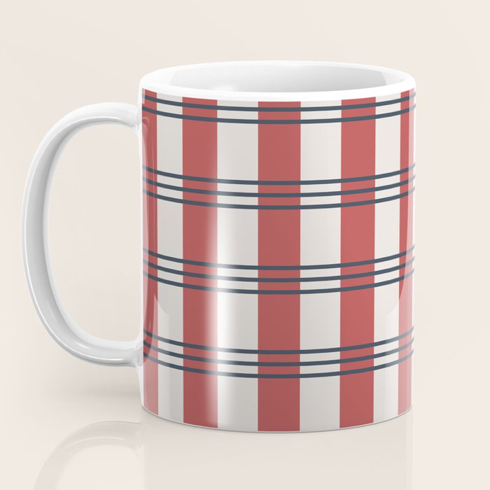 Winter 2025 Red Plaid Coffee Mug Gallery Image 3