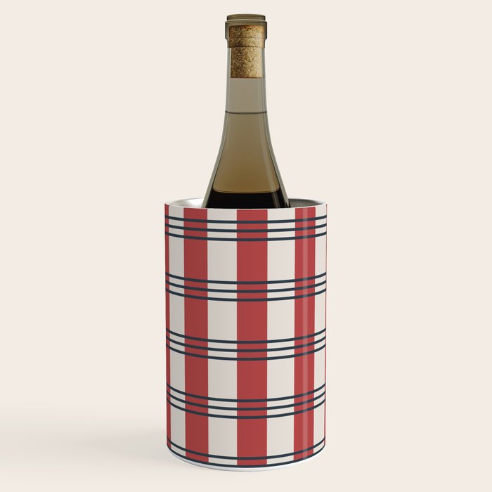 Winter 2025 Red Plaid Wine Chiller Gallery Image 2
