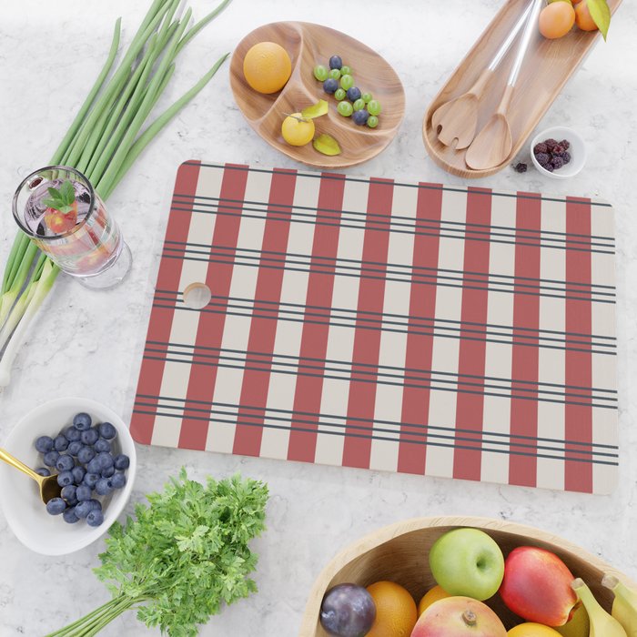Winter 2025 Red Plaid Cutting Board Gallery Image 2