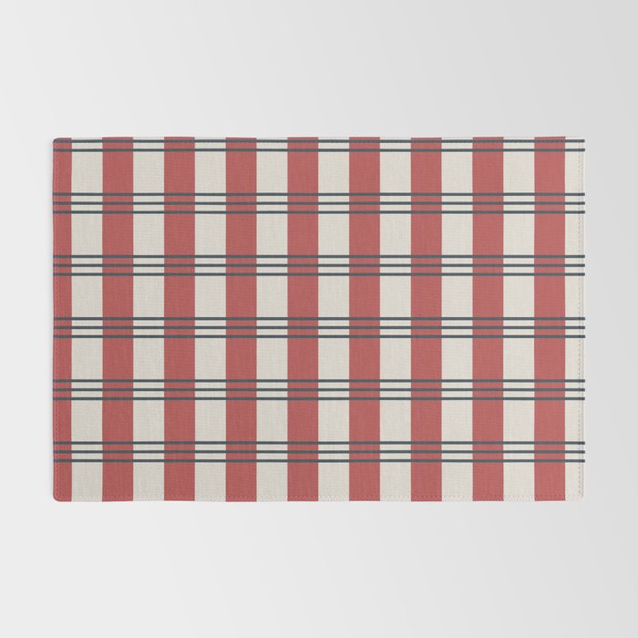 Winter 2025 Red Plaid Rug Gallery Image 2
