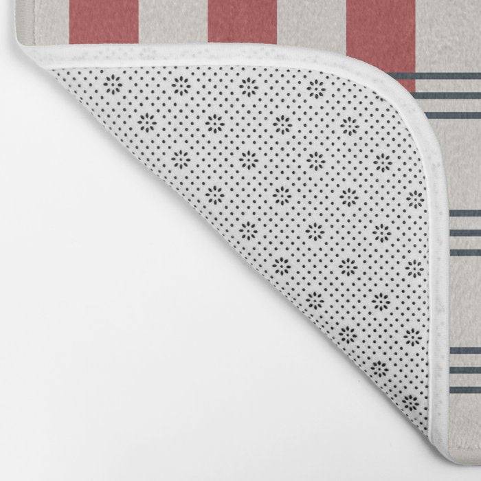 Winter 2025 Red Plaid Bath Mat Gallery Image 2