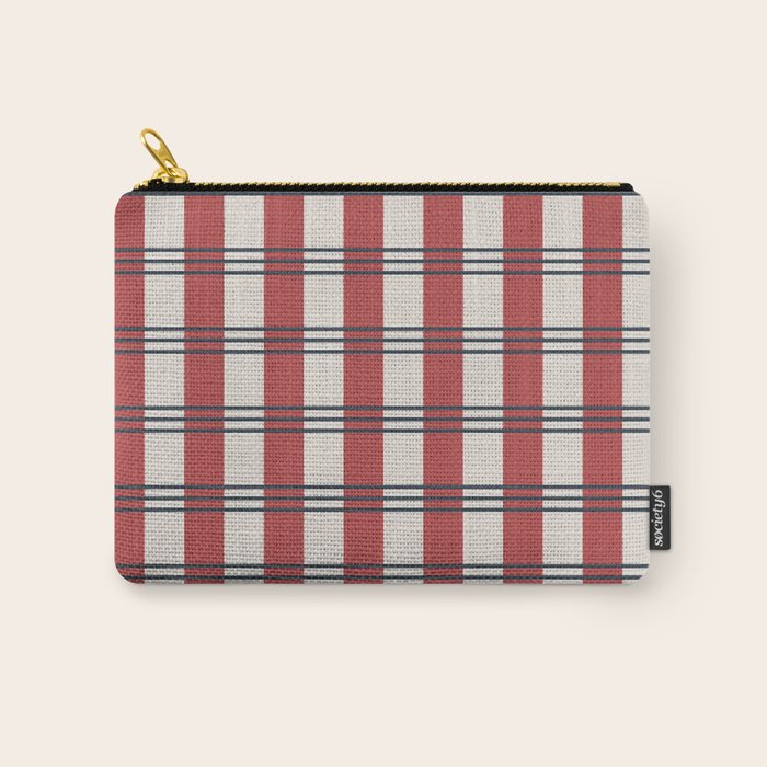 Winter 2025 Red Plaid Carry All Pouch Gallery Image 1