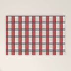 Winter 2025 Red Plaid Welcome Mat Gallery Image 1