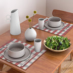 Winter 2025 Red Plaid Placemat Gallery Image 2