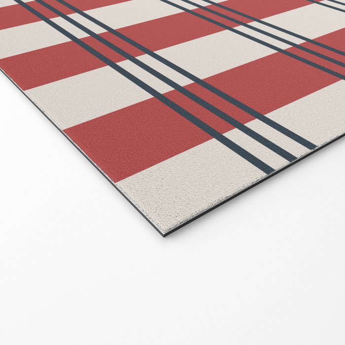 Winter 2025 Red Plaid Welcome Mat Gallery Image 2