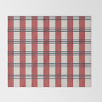 Winter 2025 Red Plaid Throw Blanket Gallery Image 2