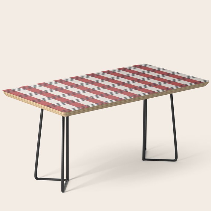 Winter 2025 Red Plaid Coffee Table Gallery Image 1