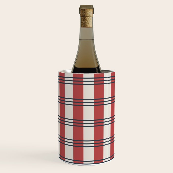 Winter 2025 Red Plaid Wine Chiller Gallery Image 3