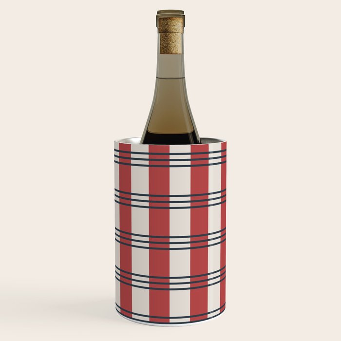 Winter 2025 Red Plaid Wine Chiller Gallery Image 1