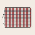 Winter 2025 Red Plaid Laptop Sleeve Gallery Image 1