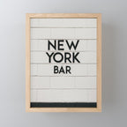 New York Bar sign, cocktail bar graphics, New York Art, NYC print  Mini Art Print Gallery Image 1