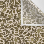 Autumn Oak Pattern in Olive Wall Tapestry Gallery Image 3