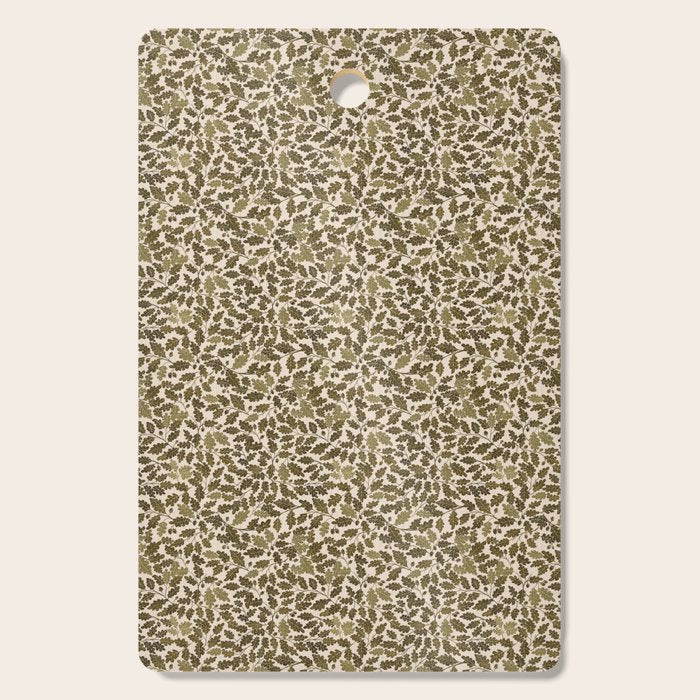 Autumn Oak Pattern in Olive Cutting Board Gallery Image 1