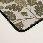 Autumn Oak Pattern in Olive Desk Mat Gallery Image 4