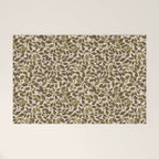 Autumn Oak Pattern in Olive Welcome Mat Gallery Image 1