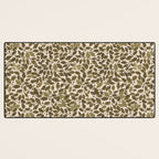 Autumn Oak Pattern in Olive Desk Mat Gallery Image 3